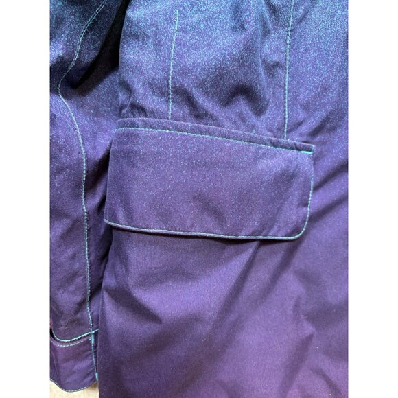 Roxy 10K Ski Snow Boarding Jacket Coat Large Hooded Purple Blue Insulated EUC - Picture 4 of 16